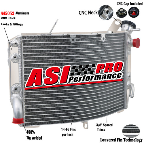 Row 42mm aluminium radiator - 2,