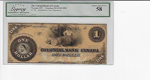 Colonial bank of - 18__,